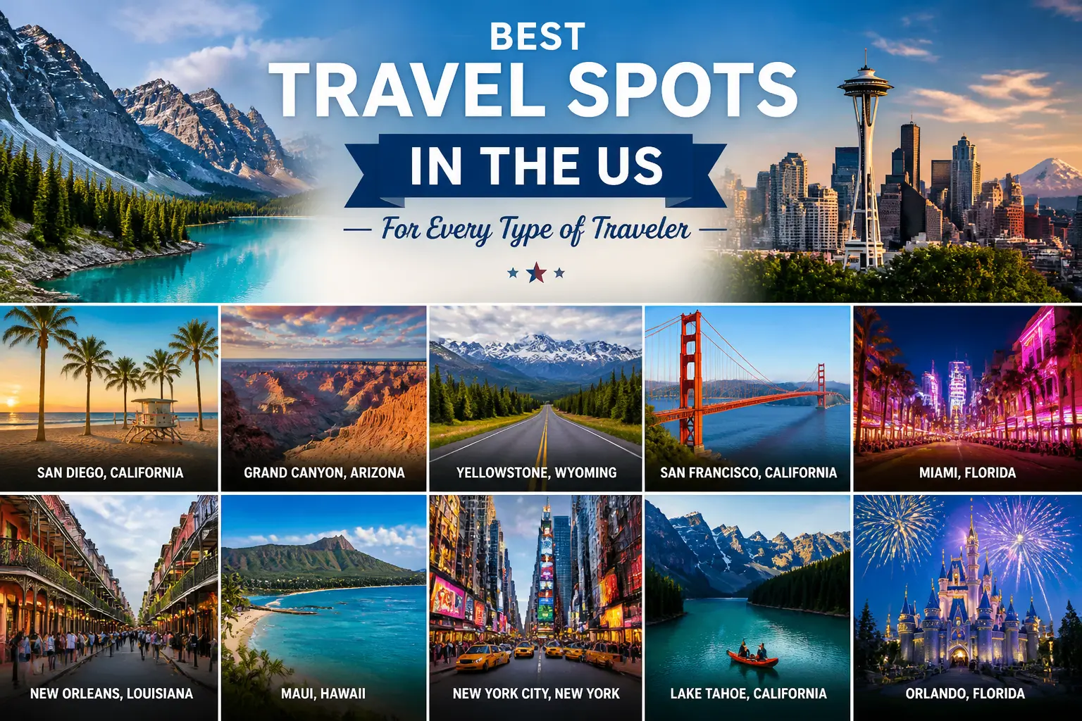 Best Travel Spots in the US for Every Type of Traveler